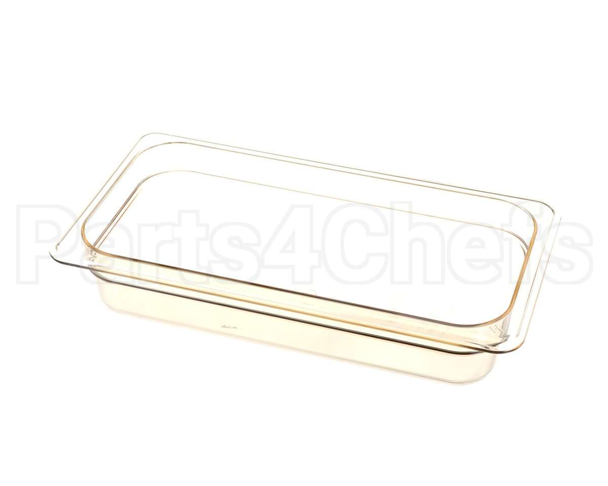 32HP150-H-PAN Cambro Third Sze 4" Dp Hot Pan, Amber