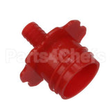 33084 Lancer Coke Sanitizing Adapter Red Pl