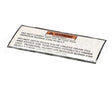33448 Henny Penny Label-Drain Pan Warning