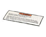 33448 Henny Penny Label-Drain Pan Warning