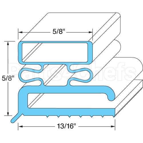 341-21461-00 Compatible Kairak Door Gasket 6 7/8" X 23 3/8"