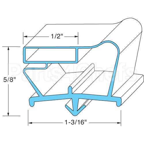 341-60005-00 Compatible Kairak Door Gasket - 23-1/2" X 23-1/2"