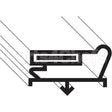 341-60099-02 Compatible Traulsen Gasket, Drawer, Top, Compact