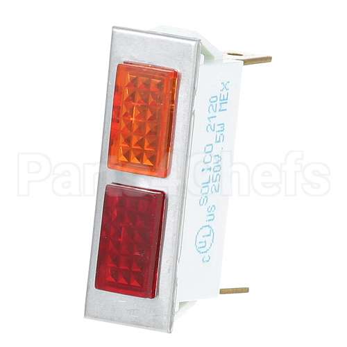 345751-5 Compatible Vulcan Signal Light 3/8" X 1-5/16" Red/Amber