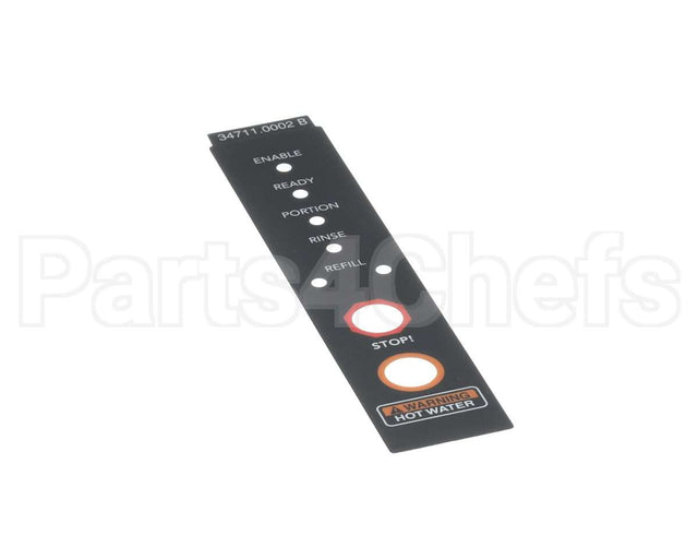 34711.0002 Bunn Decal, Warning Led Display