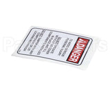 35822 Henny Penny Label-Lid-Danger