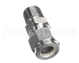 359-00233 Grindmaster Cecilware Adapter 3/8"Comp X 1/4"Mpt Ss