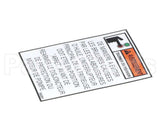 36281 Henny Penny Label-Warning Pump Motor Fr.