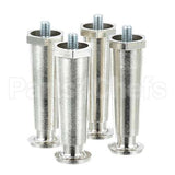 36397 Compatible Taylor Leg, Hex-Style Foot 4" Tall, 3/8"-16 Thread