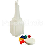 3648 Compatible Traex Bottle, 48 Oz, Sq, W/Lid, Nck, Spt