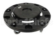 3691103 Carlisle Bronco Black Standard Round Container Do
