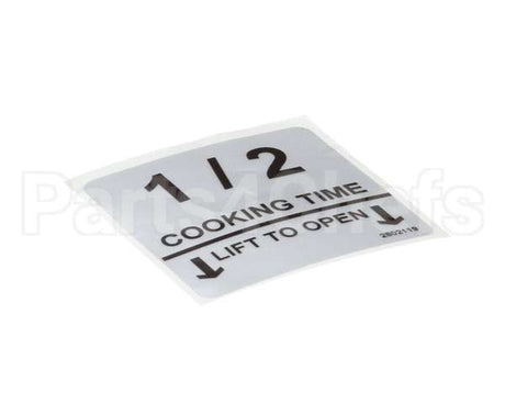 370032 Lincoln Label 1/2 Cooktime