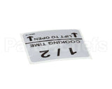 370032 Lincoln Label 1/2 Cooktime