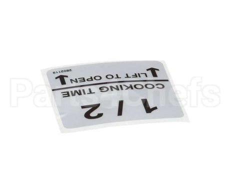 370032 Lincoln Label 1/2 Cooktime