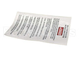 37332 Henny Penny Label-Boilover Prevention, Gm