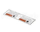 37528 Henny Penny Label - Bi-Ling Disc. Power