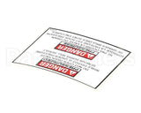37529 Henny Penny Label - Bi-Ling Drain Valve
