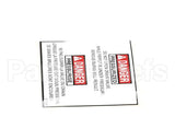 37529 Henny Penny Label - Bi-Ling Drain Valve