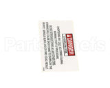 37933 Henny Penny Label-Danger Stirring