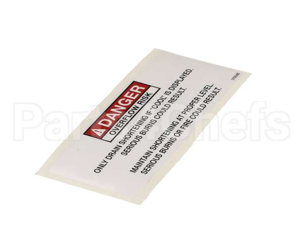 37934 Henny Penny Label - Danger Shortening