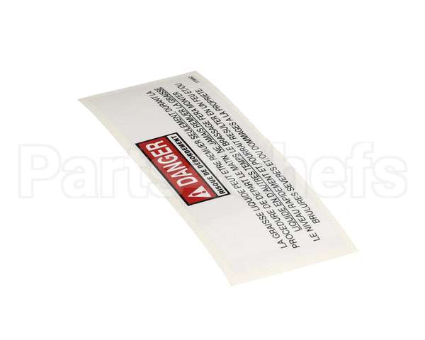 37989 Henny Penny Label-Danger Stirring Fre