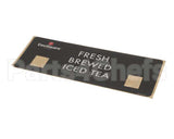 380-00064 Grindmaster Cecilware Label, Iced Tea - Ltb/Tb3