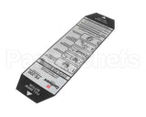 380-00066 Grindmaster Cecilware Label, Instructions - Fe200