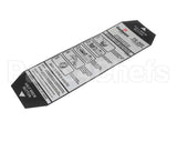 380-00066 Grindmaster Cecilware Label, Instructions - Fe200
