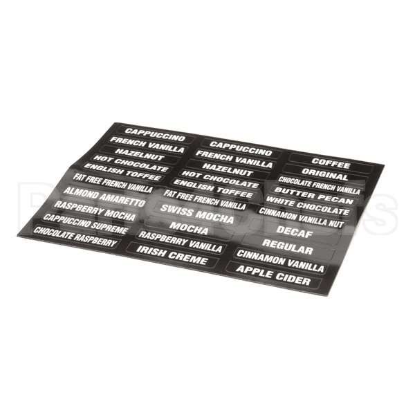 38749.0000 Compatible Bunn Decal, Flvr Labels Imix (New)