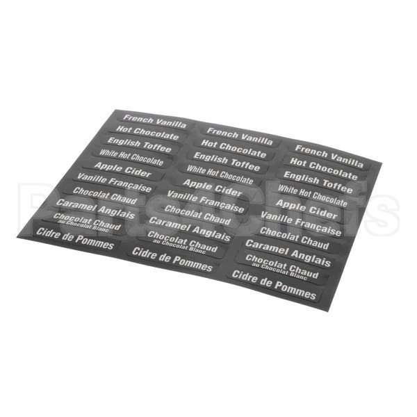 38749.7000 Compatible Bunn Flavordecals, Imix Eng/Fre