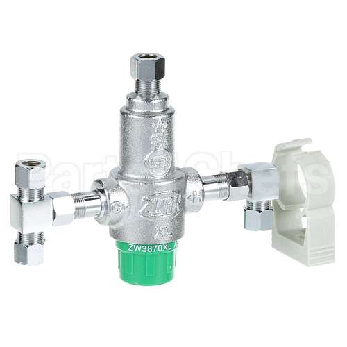38ZW3870XLT4P Compatible Zurn Valve, Mixing, Lead Free, 3/8"