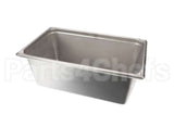 39368 Giles Pan, Breading, Ss, 8-In, W/Hole & Emboss