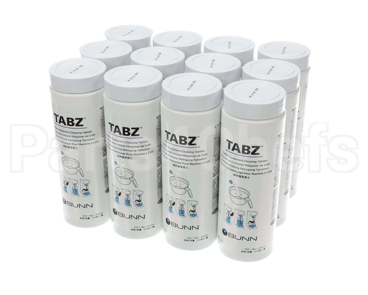 39637.0004 Bunn Cleaner, Brewer Tabz 12/Case