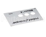 39809 Robot Coupe Front Plate Assembly
