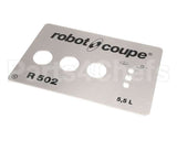 39818 Robot Coupe Front Plate Assembly R502E