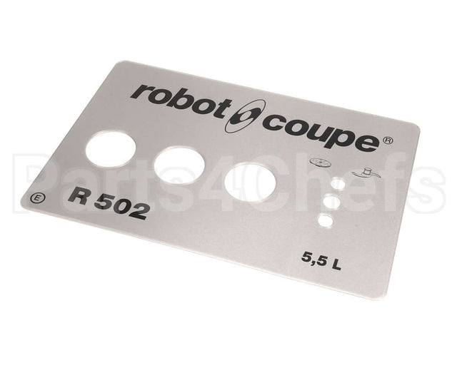 39818.0000 Robot Coupe Front Plate Assembly R502E