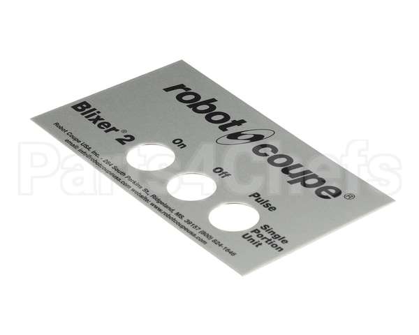 39874 Robot Coupe Front Plate Assembly