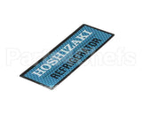 3B0043-01 Hoshizaki Label-Reach-In Refri