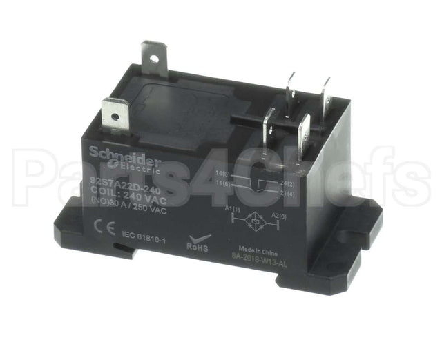 4-150 Continental Refrigeration Relay Dpst-No,30A,220-240Va