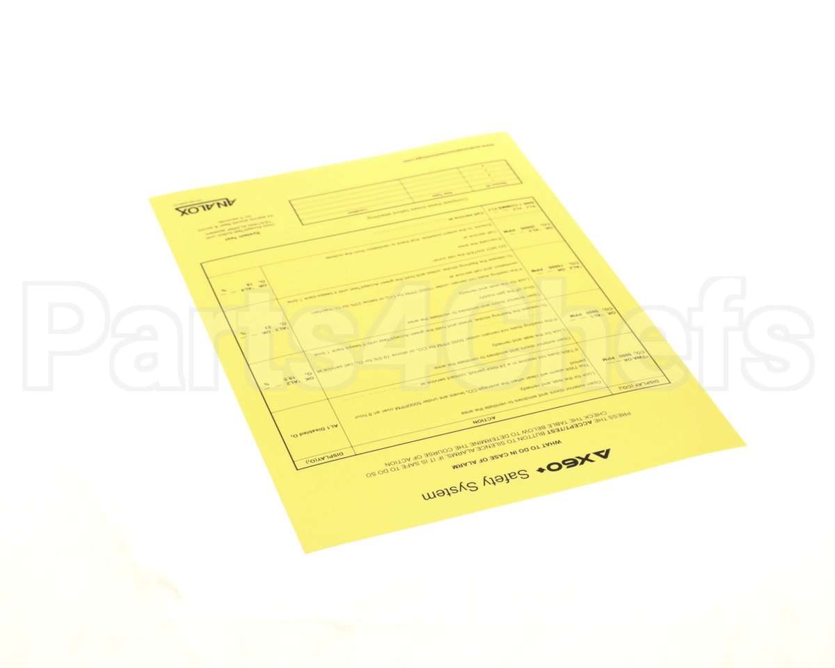 4000-0159-0030 Analox Sensor Signage Pack, Co2, Ifc