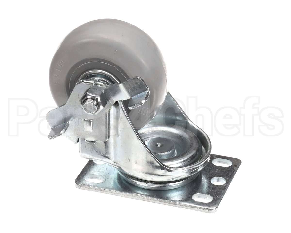 40010040 Frontline 3" Swivel Caster W/Brake