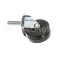 4009 Compatible Imperial 2In X 1In Swivel Rubber Caster 3/8In-16X