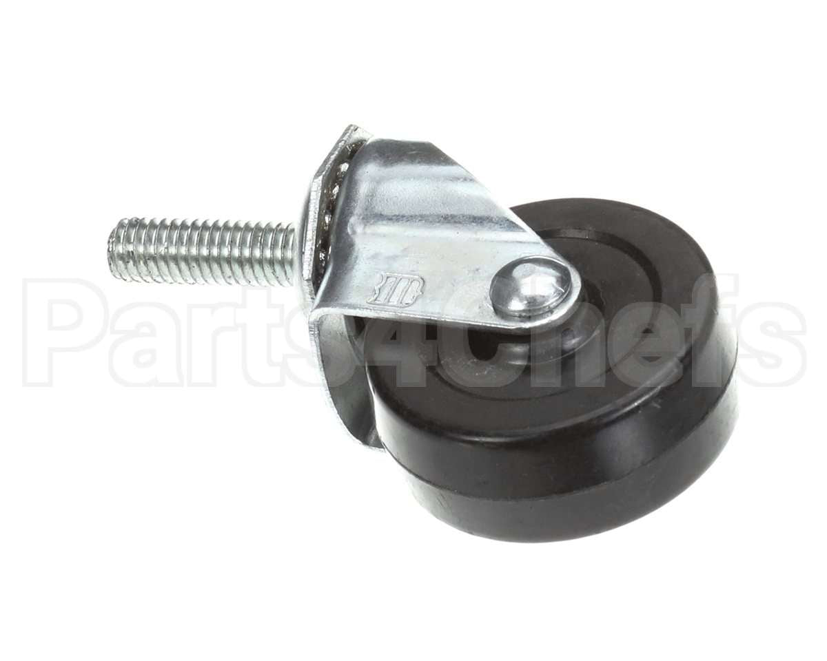 4009 Imperial 2In X 1In Swivel Rubber Caster 3/8In-16X