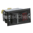 4010104 Compatible Roundup Switch, On/Off Black Rocker
