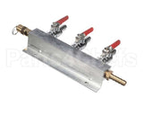 402-189A-- Beverage Air Co2 Distributor (3-Way) Brass