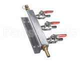 402-189A-- Beverage Air Co2 Distributor (3-Way) Brass