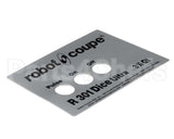 402522 Robot Coupe R301U Dice Front Plate