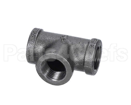 40296 Giles Tee,1/2 Npt Black Pipe