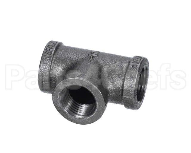 40296 Giles Tee,1/2 Npt Black Pipe