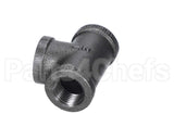 40296 Giles Tee,1/2 Npt Black Pipe